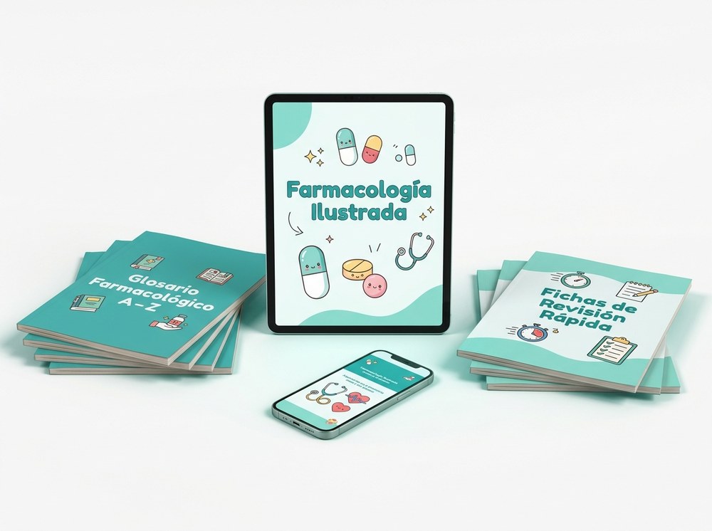 Kit Farmacología Ilustrada: apostila de 9 capítulos y 2 bonus